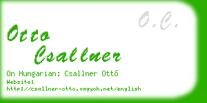 otto csallner business card