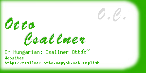 otto csallner business card